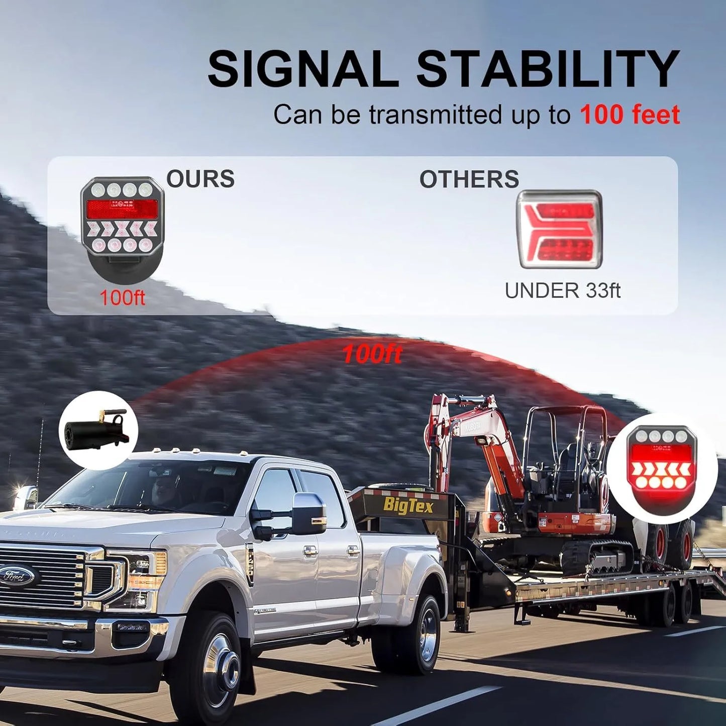 Adjustable magnetic trailer light strip reflector