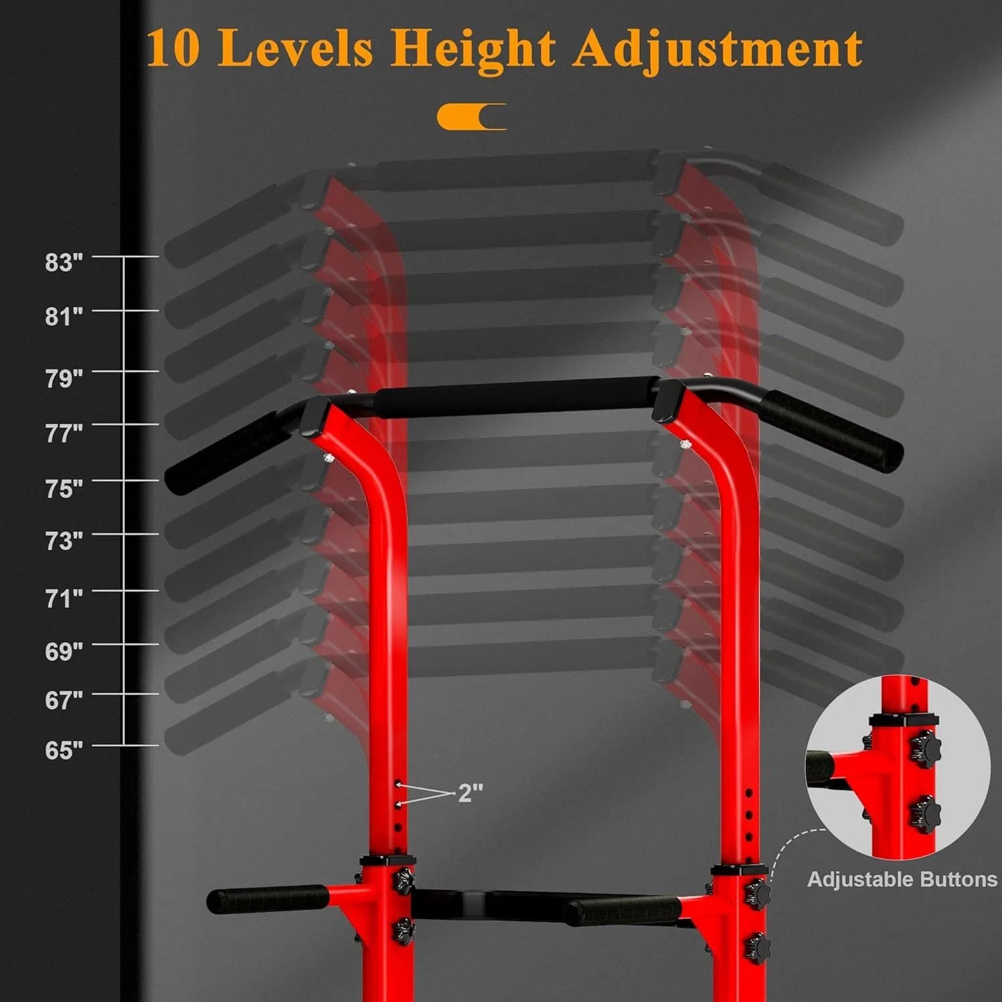 Power Tower Pull-Up Bar Parallel Bars Stand