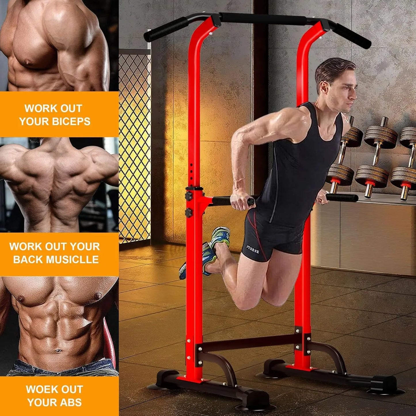 Power Tower Pull-Up Bar Parallel Bars Stand